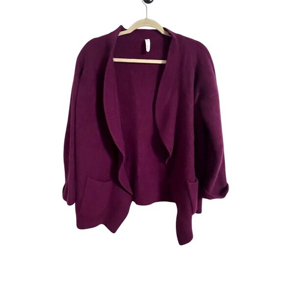 Nap Cashmere Cardigan XL Red Luxury Classic Old Money Chic Preppy Neutral Fuzzy - Picture 1 of 10